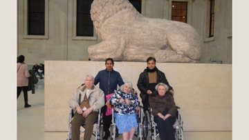Hayes care home Residents enjoy British Museum trip